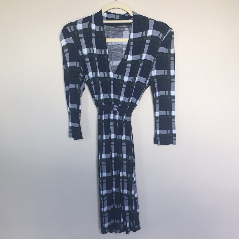 French Connection Patterned Tie Waist Dress